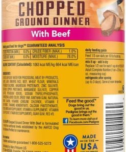 Pedigree Chopped Ground Dinner With Beef + Chicken Canned Dog Food -TropiClean || Pedigree || Multipet Sales 367549 PT2. SY630 V1645744887
