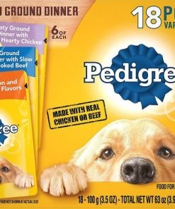 Pedigree Chopped Ground Dinner Variety Pack With Chicken, Filet Mignon & Beef + Variety Pack With Chicken, Beef & Bacon Wet Dog Food -TropiClean || Pedigree || Multipet Sales 367553 PT5. SY630 V1644468129