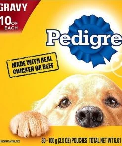 Pedigree Choice Cuts in Gravy Variety Pack Filet Mignon, Grilled Chicken, Chicken Casserole & Beef Noodle + Variety Pack Adult Wet Dog Food Pouches -TropiClean || Pedigree || Multipet Sales 367559 PT5. SY630 V1644446188