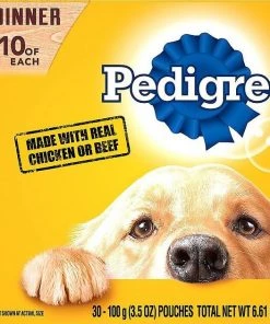 Pedigree Choice Cuts in Gravy Variety Pack + Chopped Ground Dinner Variety Pack Adult Wet Dog Food Pouches -TropiClean || Pedigree || Multipet Sales 367564 PT5. SY630 V1644464189