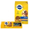 Pedigree Adult Complete Nutrition Chicken Flavor Dry Dog Food + Homestyle Meals Prime Rib, Rice & Vegetable Flavor in Gravy & Roasted Chicken, Rice & Vegetable Flavor in Gravy Canned Soft Wet Food Variety Pack