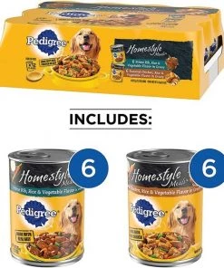 Pedigree Adult Complete Nutrition Chicken Flavor Dry Dog Food + Homestyle Meals Prime Rib, Rice & Vegetable Flavor in Gravy & Roasted Chicken, Rice & Vegetable Flavor in Gravy Canned Soft Wet Food Variety Pack -TropiClean || Pedigree || Multipet Sales 367572 PT6. SY630 V1645743084