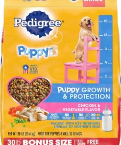 Pedigree Puppy Growth & Protection Chicken & Vegetable Flavor Dry Dog Food