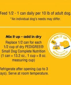 Pedigree Tender Bites in Gravy, Steak & Vegetable Flavor Canned Wet Dog Food, 13.2-oz can, case of 12 -TropiClean || Pedigree || Multipet Sales 371169 PT7. SY630 V1646351048