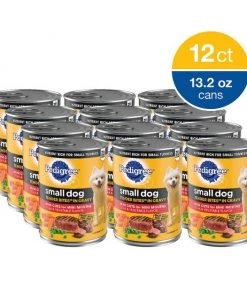 Pedigree Tender Bites in Gravy, Steak & Vegetable Flavor Canned Wet Dog Food, 13.2-oz can, case of 12 -TropiClean || Pedigree || Multipet Sales 371169 PT8. SY630 V1646348187