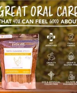 TropiClean Enticers Honey Marinated Chicken Flavor Teeth Cleaning Sticks Dog Dental Treat, 12 count -TropiClean || Pedigree || Multipet Sales 373332 PT6. SY630 V1652824047