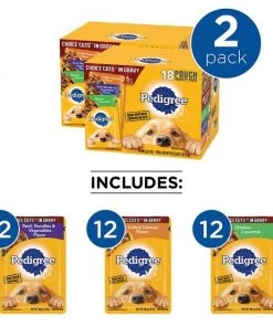 Pedigree Choice Cuts in Gravy Variety Pack Adult Wet Dog Food, 3.5-oz pouch, case of 18 -TropiClean || Pedigree || Multipet Sales 525558 PT8. SY630 V1649908586