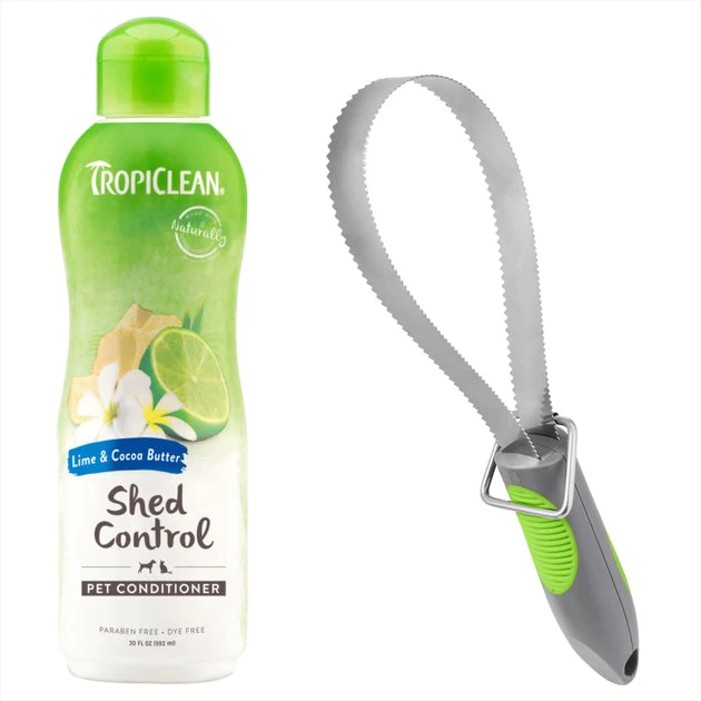 TropiClean||Frisco TropiClean Deshedding Conditioner, 20-oz bottle + Frisco Shedding Blade Dog Brush 1 TropiClean||Frisco TropiClean Deshedding Conditioner, 20-oz bottle + Frisco Shedding Blade Dog Brush