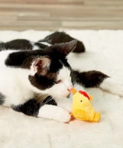 Multipet Look Who's Talking Chicken Plush Cat Toy with Catnip -TropiClean || Pedigree || Multipet Sales 68011 PT5. SY630 V1525720044