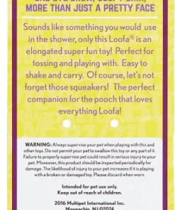 Multipet Loofa "Ruff" Latex Squeaky Dog Toy, Color Varies -TropiClean || Pedigree || Multipet Sales 68081 PT5. SY630 V1530544392