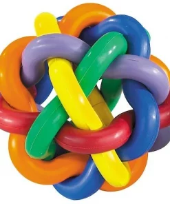 Multipet Nobbly Wobbly Ball Dog Toy, Color Varies