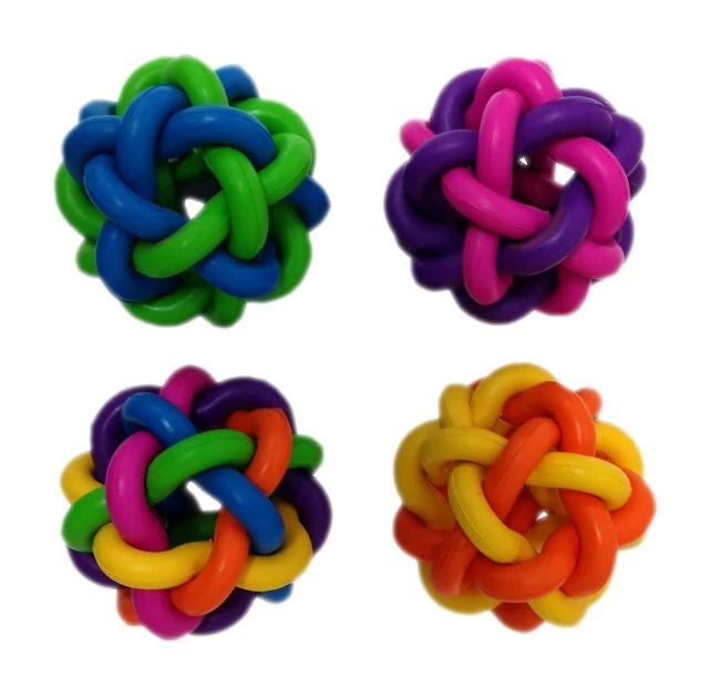 Multipet Nobbly Wobbly Ball Dog Toy, Color Varies 3 Multipet Nobbly Wobbly Ball Dog Toy, Color Varies - Image 3