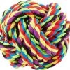 Multipet Nuts for Knots Ball Dog Toy, Color Varies