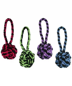 Multipet Nuts for Knots Heavy Duty Rope with Tug Dog Toy, Color Varies