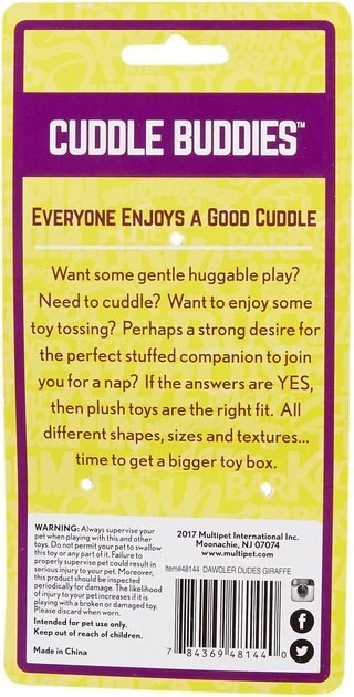 Multipet Dawdler Dudes Squeaky Plush Dog Toy 5 Multipet Dawdler Dudes Squeaky Plush Dog Toy - Image 5