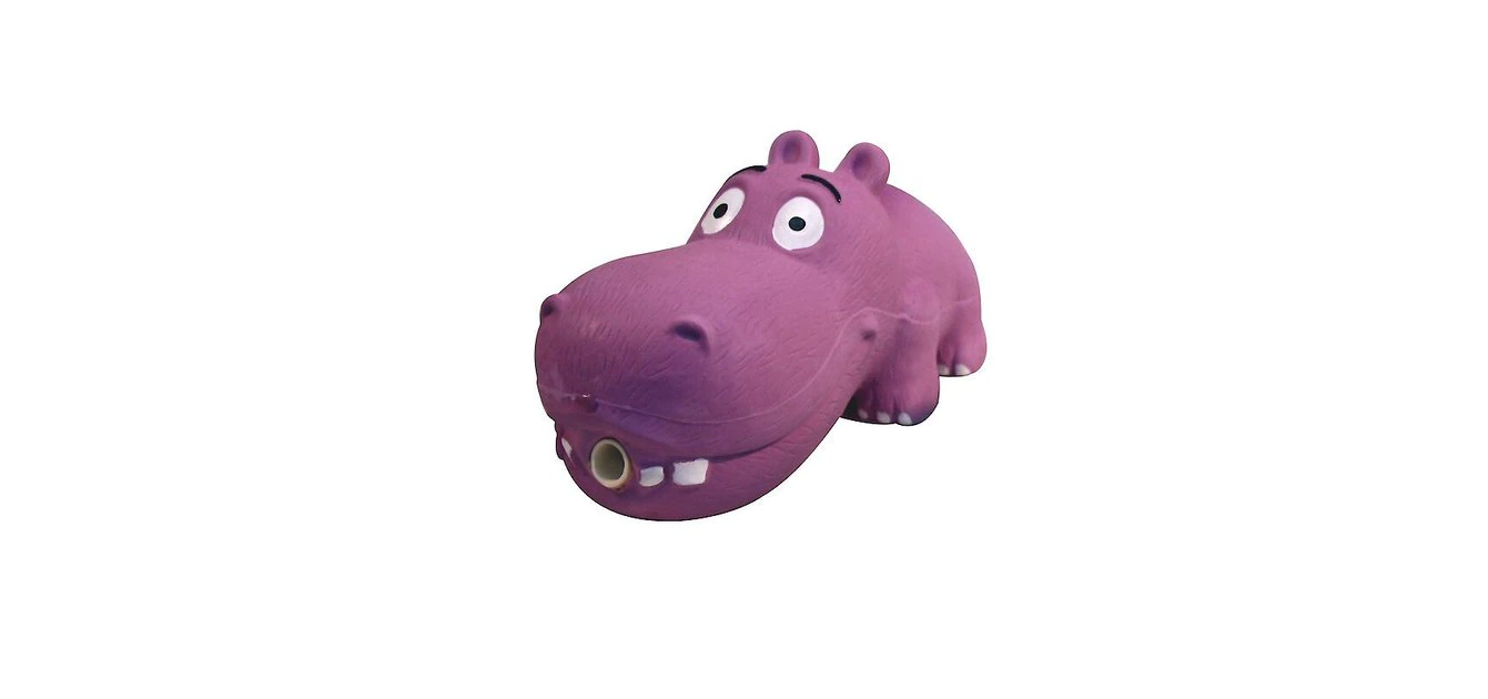 Multipet Latex Hippo Squeaky Dog Toy, Color Varies 1 Multipet Latex Hippo Squeaky Dog Toy, Color Varies