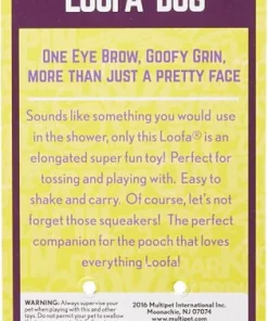Multipet Loofa Floppy Squeaky Plush Dog Toy, Color Varies -TropiClean || Pedigree || Multipet Sales 78738 PT8. SY630 V1531515137
