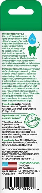TropiClean Fresh Breath Oral Care Clean Teeth Puppy Dental Gel 2 TropiClean Fresh Breath Oral Care Clean Teeth Puppy Dental Gel - Image 2